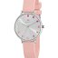 Reloj Marea Mujer con Esfera Plateada y Brazalete Rosa Claro